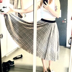 Pink Plaid Skirt